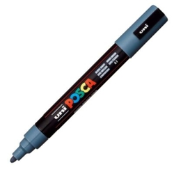 UNI-POSCA PC5M MARKER, SLATE GRAY, 1.8-2.5MM