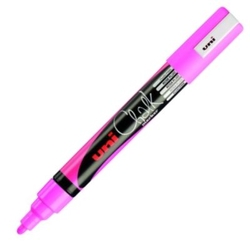 MARQUEUR TIZA LIQUIDE ROSA UNI-CHALK MARKER PWE M5