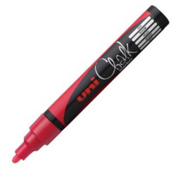 MARCADOR TIZA LIQUIDA VERMELHO UNI-CHALK MARKER PWE M5