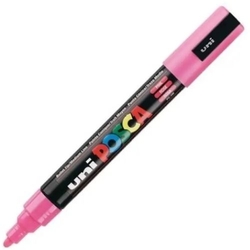 MARCADOR UNI-POSCA PC5M COR COR-DE-ROSA FLUOR PONTA 1,8-2,5MM