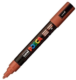 MARCADOR UNI-POSCA PC5M COR CASTAÑA PONTA 1,8-2,5MM