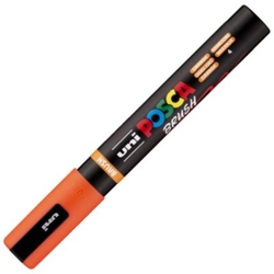 MARCADOR UNI-POSCA BRUSH PONTA 1-4MM PC-5BR COR LARANJA