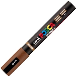 MARCADOR UNI-POSCA BRUSH PONTA 1-4MM PC-5BR COR CASTANHO