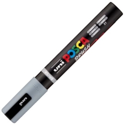 MARCADOR UNI-POSCA BRUSH PONTA 1-4MM PC-5BR COR CINZENTO