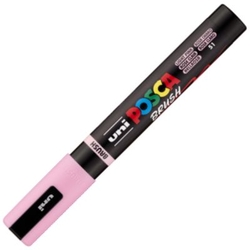 MARCADOR UNI-POSCA BRUSH PUNTA 1-4MM PC-5BR COR ROSA CLAR