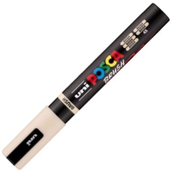 MARCADOR UNI-POSCA BRUSH PONTA 1-4MM PC-5BR COR BEIGE