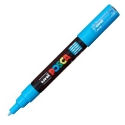 MARQUEUR UNI-POSCA PC1M COULEUR BLEU CLAIR POINTE 0,7MM