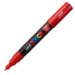 MARQUEUR UNI-POSCA PC1M COULEUR ROUGE POINTE 0,7MM