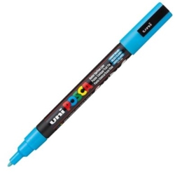 MARCADOR UNI-POSCA PC3M COLOR BLAU CLARO PUNTA 0,9-1,3MM