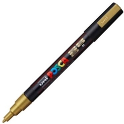 UNI-POSCA PC3M MARKER GOLD COLOR 0.9-1.3MM TIP