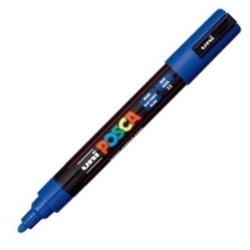 MARCADOR UNI-POSCA PC5M COLOR BLAU PUNTA 1,8-2,5MM