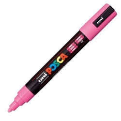 MARCADOR UNI-POSCA PC5M COLOR ROSA PUNTA 1,8-2,5MM
