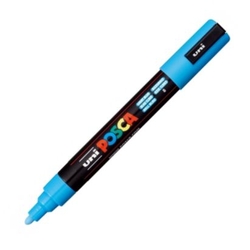 MARCADOR UNI-POSCA PC5M COLOR BLAU CLARO 1,8-2,5MM