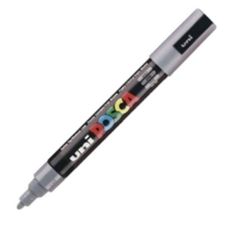 MARCADOR UNI-POSCA PC5M COR CINZENTO PONTA 1.8-2.5MM