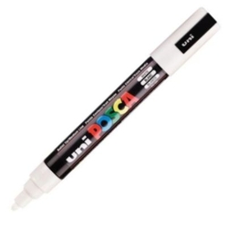 MARCADOR UNI-POSCA PC5M COLOR BLANC PUNTA 1,8-2,5MM