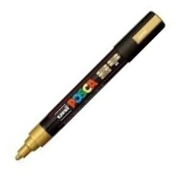 MARCADOR UNI-POSCA PC5M COLOR ORO PUNTA 1,8-2,5MM