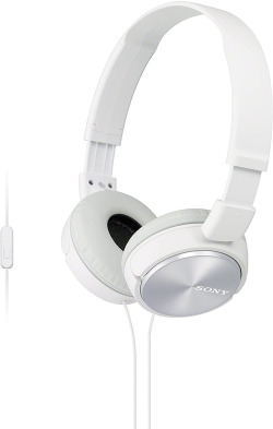 AURICULARES SONY MDRZX310APW BRANCO CON MICROFONO JACK 3.5