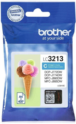 CARTUXO TINTA ORIGINAL BROTHER LC3213C CIAN
