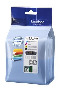 PACK 4 CARTUXO TINTA ORIGINAL BROTHER LC3219XLVAL BCMY