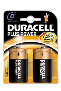 BLISTER 2 PILAS DURACELL PLUS LR20 (D)