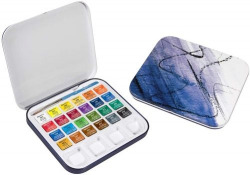 CASE 24 FINE WATERCOLOR PADS 1 MINI BRUSH