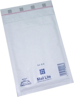 PACK/10 WHITE PADDED BAG AK-13 SELF-ADHESIVE 150X215MM
