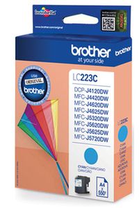 CARTUXO TINTA ORIGINAL BROTHER LC223CBP CIAN