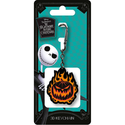 Llavero 3D Calabaza En Llamas Pesadilla Antes De Navidad Dis