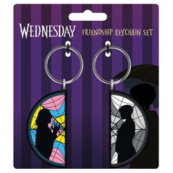 Mircoles - Llavero Wednesday Enid Window 2 Piezas