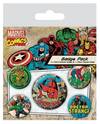 Pack De Chapas Marvel Retro Spiderman