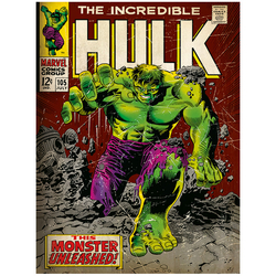 Marvel Retro - Lienzo 30X40 Hulk Retro