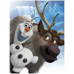 Frozen - Lienzo 30X40 Olaf & Sven