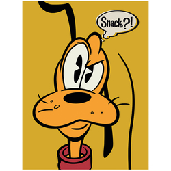 Pluto - Lienzo 30X40 Pluto Snack?