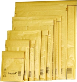 PAQ/10 BOLSA KRAFT ACOLCHADA AK-CD AUTOADHESIVA 180X165