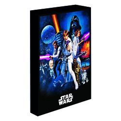 Star Wars - Lienzo Con Iluminacin 30X40 Cm A New Hope