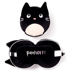 Almohada Viaje Antifaz Gato Feline Fine Relaxeazzz