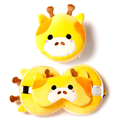 Almohada Viaje Antifaz Jirafa Relaxeazzz