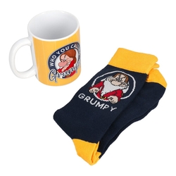 Taza Y Calcetines De Los 7 Enanitos Gruñon