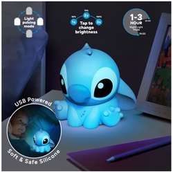 Lámpara Silicona 3D Stitch 15 Cm