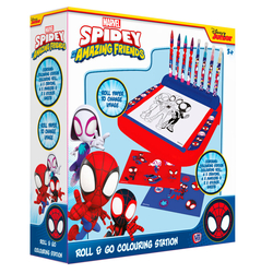 ESTACION PORTATIL DE DIBUJO ROLL & GO SPIDEY