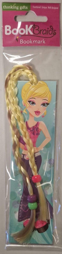 MARCAPAGINAS MODELO RUBIA AMB TRENZAS