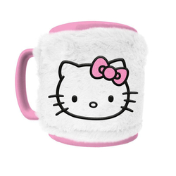 Taza Funda De Peluche Hello Kitty 440Ml