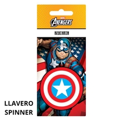 Capitn Amrica - Llavero Spinner Escudo