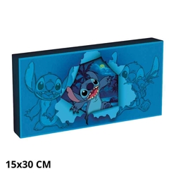 Lilo & Stitch - Lienzo Con Iluminacin 15X30 Cm