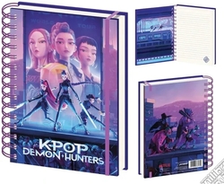 Cuaderno espiral a5 1 linea k-pop demon hunters