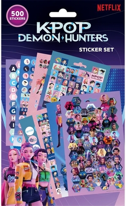 Libreta de pegatinas 500 piezas k-pop demon hunters