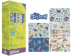 EXP 50 ROLLOS PAPEL DE REGALO STITCH WAVES