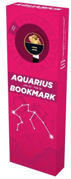 MARCAPAGINAS METALMORPHOSE ZODIAC ACUARIO