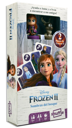 FROZEN CHILDREN'S PLAYING CARD 2 FOREST SHADOWS + 2 FIGURES