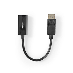 Cables Nedis Displayport Macho Salida Hdmi 4K@30Hz Niquela